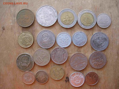 Иностранные монеты разные 60 штук - 33_thumb