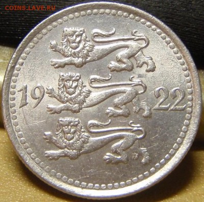 5 марок 1922 Эстония - шгдзж 014.JPG