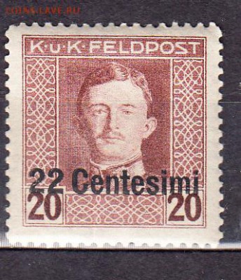 Италия 1918 надп 22с - 112