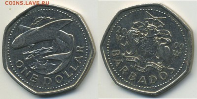 1 доллар Барбадос 2000г ______________________до 28.04 22:30 - !1dol_barbados