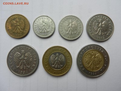 Набор Польши 2-10-20-50грошей, 1-2-5 злотых 27.04 22.20 - DSCN7328.JPG