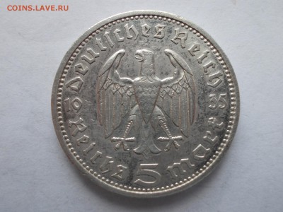 Десять монет по 5 марок (Германия 1935 г., двор А) - DSCN0014.JPG