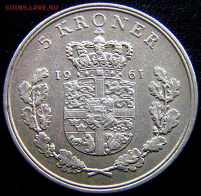 Дания_5 крон 1961; до 26.04_22.00мск - 11229