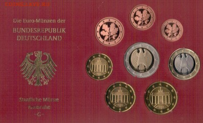 ГЕРМАНИЯ НАБОР ЕВРО ПРУФ 2003G ДО 28.04.2016 В 22.00 (В272) - 4-нГ03г