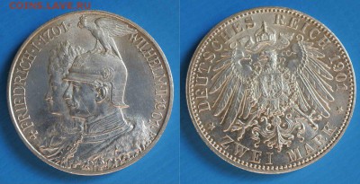 Пруссия 2 марки 1901г штемпельная до 28.04 22-00мск - 5