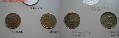 ЭСТОНИЯ 2 кроны 1992. РЕДКАЯ. БАНКОВСКИЙ набор. 30.04.2016. - 010.JPG