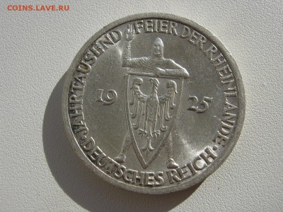 Германия Веймар 3 марки 1925 A 1000-летие Рейнланда до 30.04 - IMG_4171
