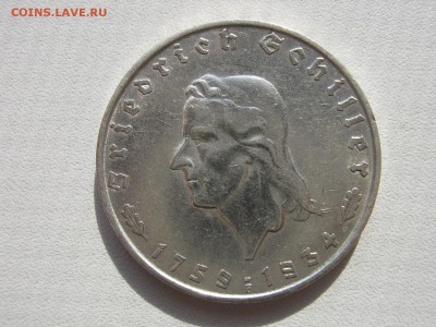  3 Рейх 2 марки 1934 F Фридрих Шиллер до 30.04. - IMG_7494
