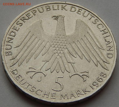 ФРГ 5 марок 1968 Райффейзен, до 03.05.16 в 22:00 МСК - 4274.JPG