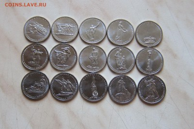 5р. 70 ЛЕТ ПОБЕДЫ 2,3,4,5 компл. (15 шт.,UNC) 29.04. 22-00мс - 15_2