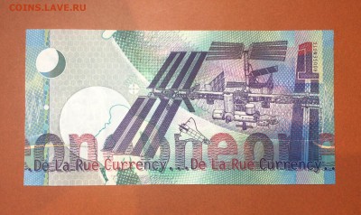 тестовая бона De la Rue "Исаак Ньютон" состояние UNC PRESS - image