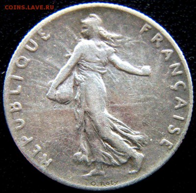 Франция_50 сантимов (полфранка) 1918. Серебро; 27.04_22.30мс - 11245
