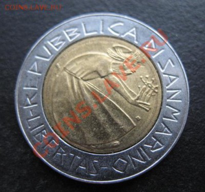 Сан Марино, 1985 г, 500 л, биметал, до 09.11 в 21-30 мск - см 1985 би а