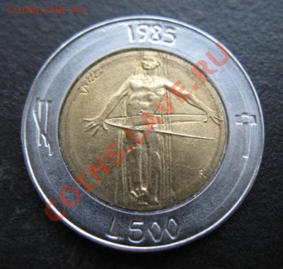 Сан Марино, 1985 г, 500 л, биметал, до 09.11 в 21-30 мск - см 1985 би