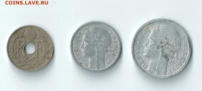 1, 2 франка 1936-1948 до 29.04 22:00 - 2