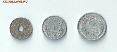 1, 2 франка 1936-1948 до 29.04 22:00 - 1