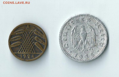 Германия 5, 50 пфеннигов 1924-1935 до 29.04 22:00 - 06
