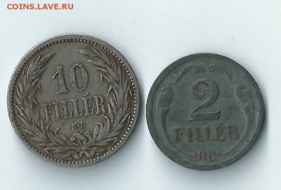 Венгрия 2, 10 филлеров 1894-1944 до 29.04 22:00 - 13