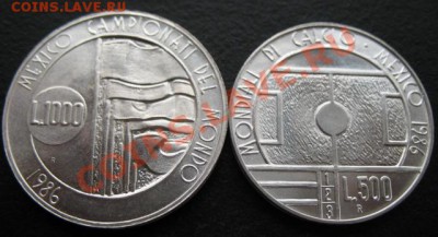 серебро, Сан Марино, 1986 г, футбол, до 09.11 в 21-30 мск - см фут 2 а