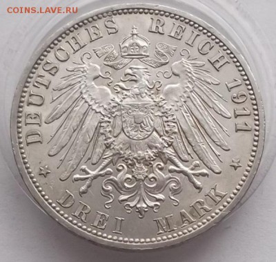 3 марки 1911 года. Шаумбург Липпе. Смерть Альбрехта Георга. - 003.JPG