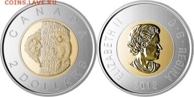 куплю 2 доллара Канада  2010-2015 г - еноты