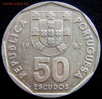 Португалия_50 эскудо 1987 "Каравелла" аUNC; до 30.04_22.26мс - 11158
