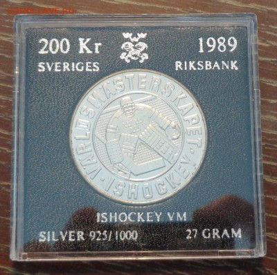 ШВЕЦИЯ - ЧМ по ХОККЕЮ в кассете нечастая до 6.05, 22.00 - Швеция 200 крон хоккеист