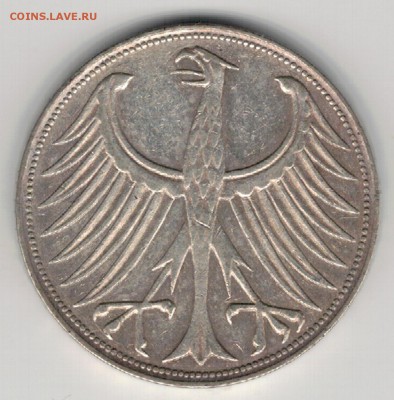 Ag ФРГ 5 МАРОК 1957F ДО 05.05.16 В 22.00МСК (В275) - 5-г5м57Ф