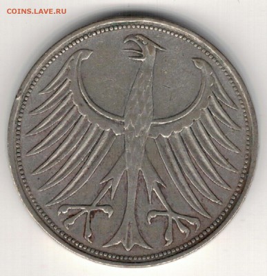 Ag ФРГ 5 МАРОК 1958D ДО 05.05.16 В 22.00МСК (В275) - 5-г5м58Д