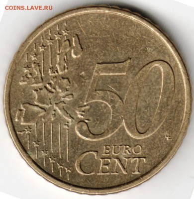 Нидерланды. 50 евроцентов 2001 г. до 24.00 07.05.16 г. - Scan-160501-0012