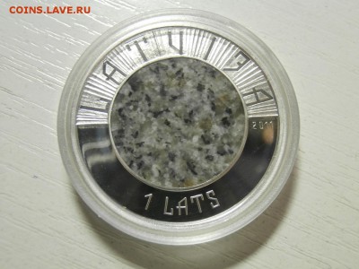 КАМЕННАЯ МОНЕТА 1 ЛАТ 2011 - P4238111.JPG