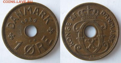 10.Разная инострань по фиксу - 10 19 Дания 1 эре 1934   442