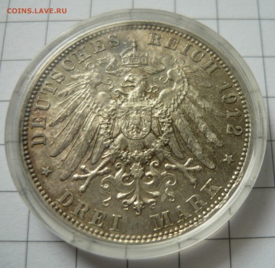 Германия 3 марки 1912г. Король Отто до 7.05.16г. - P1050241.JPG