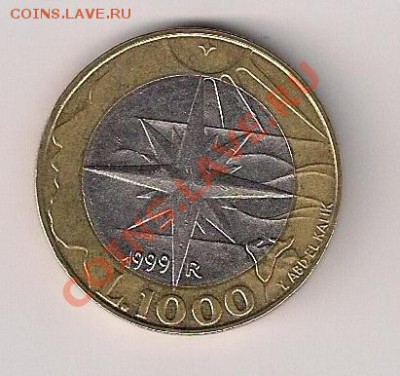 Сан-Марино 1000 лир 1999 Исследования,до 14.11 в 22-30 мск - 1000-1