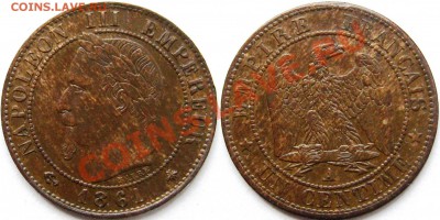 ясно что Франция.но монета ли? - un centime 1861