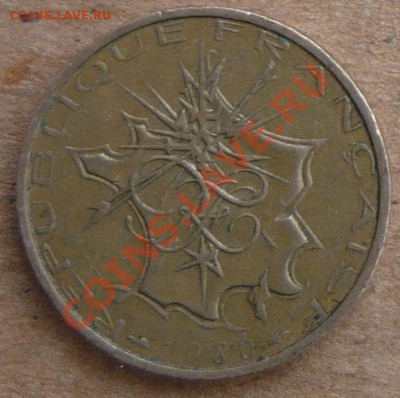 Франция 10 франков. 1980 г. До 10.11.10 г. 20-00 МСК. - 10 фр 80