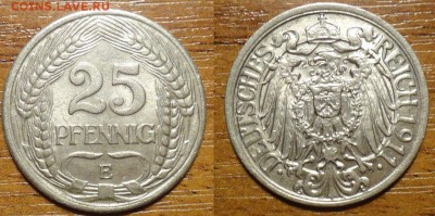 25 пфеннигов 1911E до 8.05 в 22-00мск - vR0o3KgMs3c