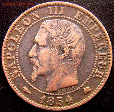 Франция_5 сантимов 1854(K); до 06.05_22.30мск - 11110