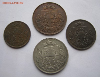 ЛАТВИЯ 1, 2, 5, 20 сантимов 1922, 1928 гг. 12.05.2016. - 010.JPG