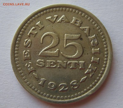 ЭСТОНИЯ 25 сенти 1928. НЕЧАСТАЯ. 12.05.2016. - 001.JPG
