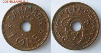 10.Разная инострань по фиксу - 10 23 Дания 1 эре 1940