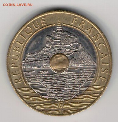 ФРАНЦИЯ 20 ФРАНКОВ 1992 СЕН-МИШЕЛЬ 12.05 В 22.00МСК (В353) - 4-фр20ф92