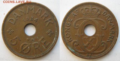 11.Разная инострань по фиксу - 11 2 Дания 5 эре 1934   107
