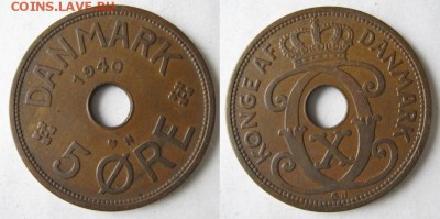 11.Разная инострань по фиксу - 11 5 Дания 5 эре 1940    071