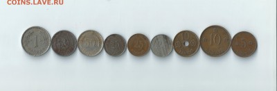 Финляндия набор 9 монет 1921-1944 до 10.05.2016 22:00 - фин 01