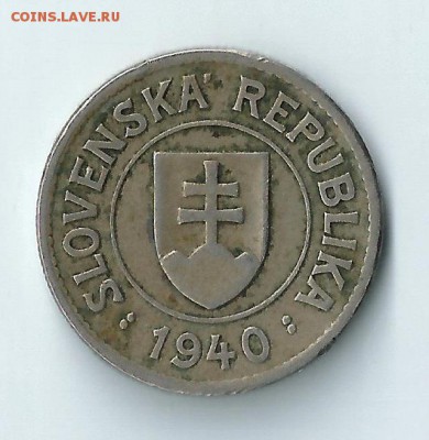 Словакия 1 крона 1940 до 10.05.2016 22:00 - слов 04