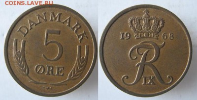 11.Разная инострань по фиксу - 11 31 Дания 5 эре 1968