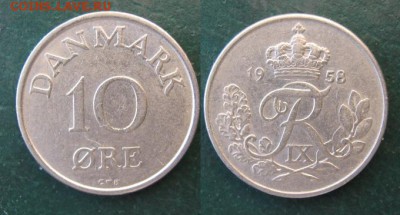 11.Разная инострань по фиксу - 11 36 Дания 10 эре 1958    097