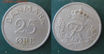 11.Разная инострань по фиксу - 11 38 Дания 25 эре 1949
