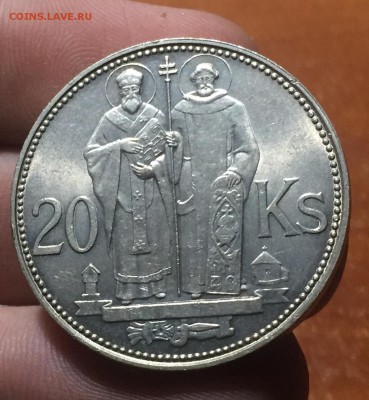 Словакия 20крон Кирилл и Мефодий до 12.05. до 22:15 с рубля! - 1